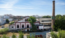Vista aérea de la antigua Fábrica de vidrio de la Trinidad / Juan José Úbeda
